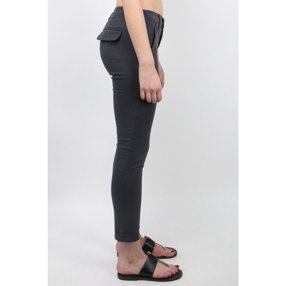 Crippen - Tapered Six Trouser Cropped Pants in Black Sz 25 NWOT - Picture 12 of 14